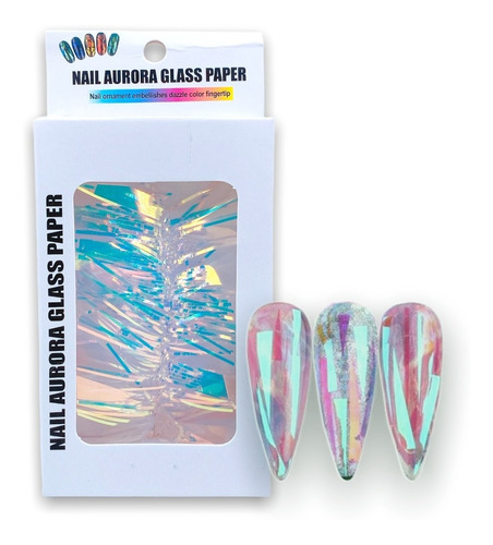 Papel Aurora Glass O Efecto Glass Para Decorar Uñas