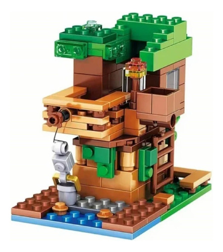  Minecraft Cenário Casa Na Arvore My World Comp. Com Lego