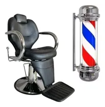 Comprar Sillon Barbero Barberia Silla Peluqueria Farol De Barberia