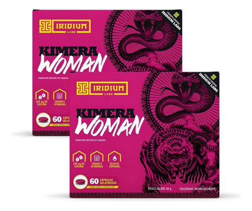 Kit 2x Kimera Woman - 120 Comps - Termogênico Feminino Sabor Sem Sabor