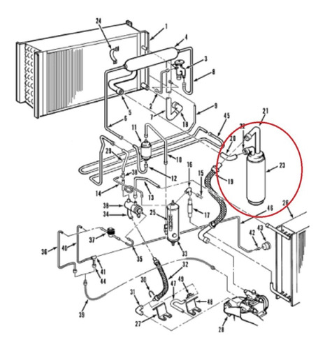 Tanque Acumulador Sucção Thermo King Para Sentry E Tk6000  