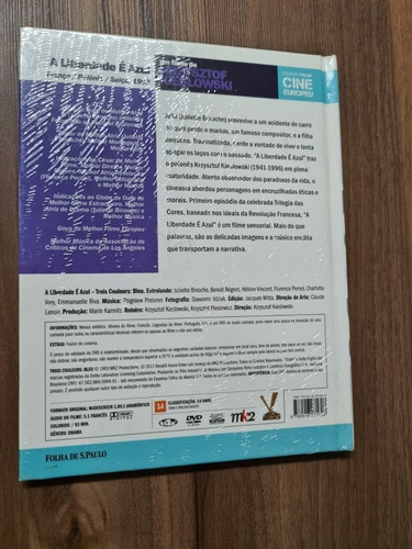 Dvd Coleção Folha A Liberdade É Azul - Krzysztof Kieslowski