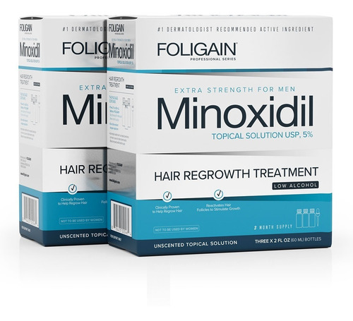 Imagen 1 de 2 de Foligain Minoxidil 5% Bajo Alcohol 6 Meses De Tratamiento
