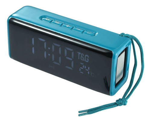 Despertador Reloj Radio Parlante Portátil Bluetooth Espejo  