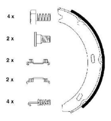 Sapata De Freio Tras. Mercedes 300 Se 1991-1999 W140