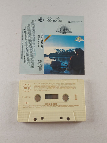 Fita Cassete K7 - Sérgio Reis - Pantaneiro 1990 (Usado)