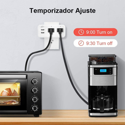 Conector Multiple Inteligente Enchufe,multicontacto Pared