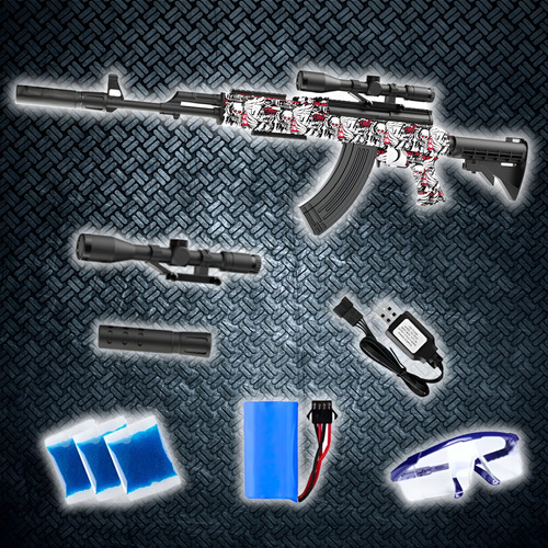 Rifle Lanzador Hidrogel Automático M416 Mira Telescópica