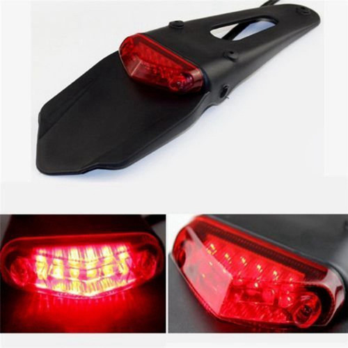 Freno Led Trasero Rojo Tail Motocross Xr Crf Klx En, 2 Unida