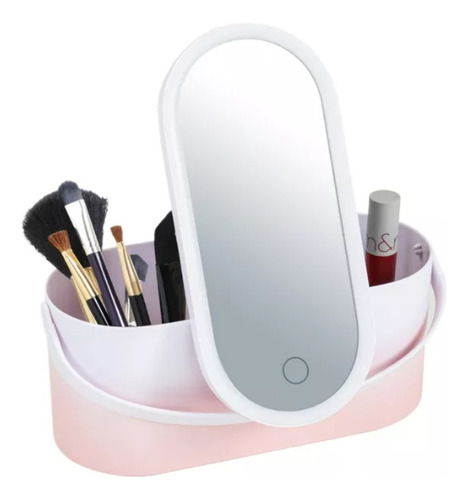 Caja De Maquillaje Portátil Con Espejo
