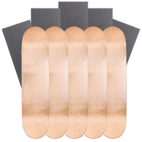 Cal 7 Blank Maple Skateboard Decks With Grip Tape (bundle Of