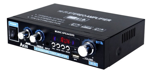 Amplificador Audio Digital Ak35 800w 2 Canales Bluetooth 5