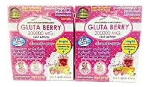 2box Gluta Berry 200000 Mg Drink Punch Alimento Para La Piel