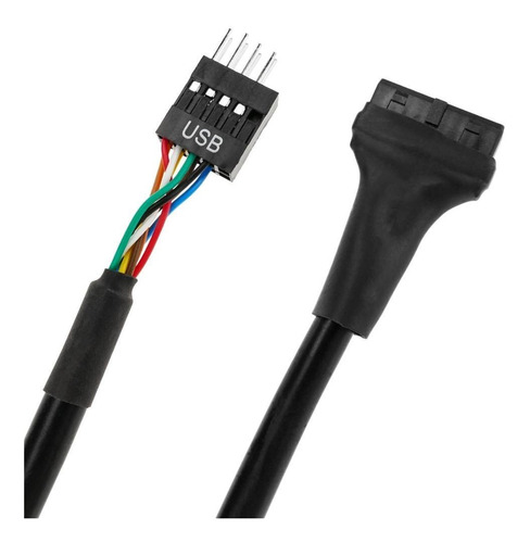 Cable Adaptador 20 Pines Usb 3.0 Hembra A Usb 2.0 Macho