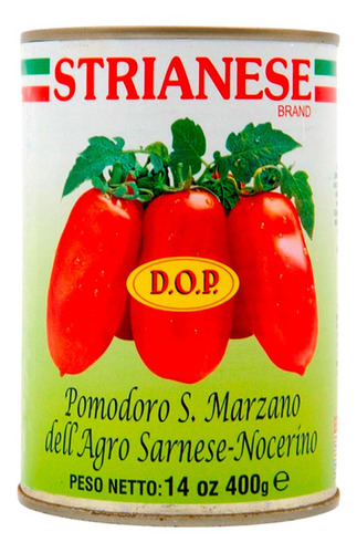 Pomodori San Marzano Strianese 400gr. Dop Origen Italia