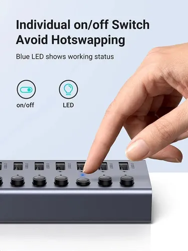 Hub Usb 3.0 De 7 Puertos Us