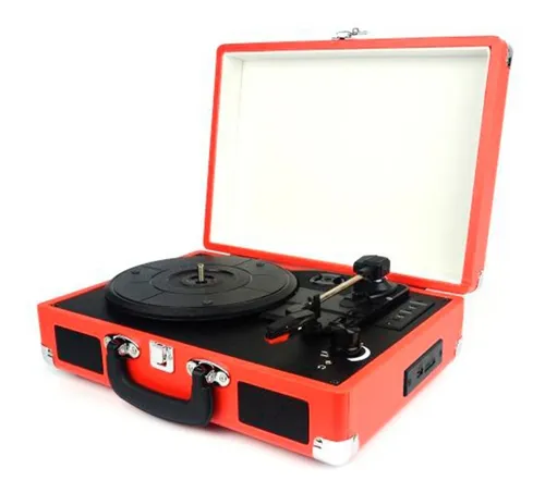 Tocadiscos Vinilo Winco W406 Rojo