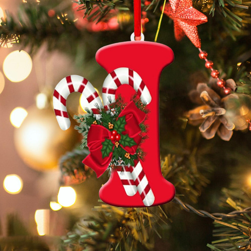Adorno Colgante Para De Navidad Con Letras, Adorno Para De I