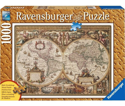 Puzzle 1000 Piezas Mapamundi Antiguo Ravensburger 190041
