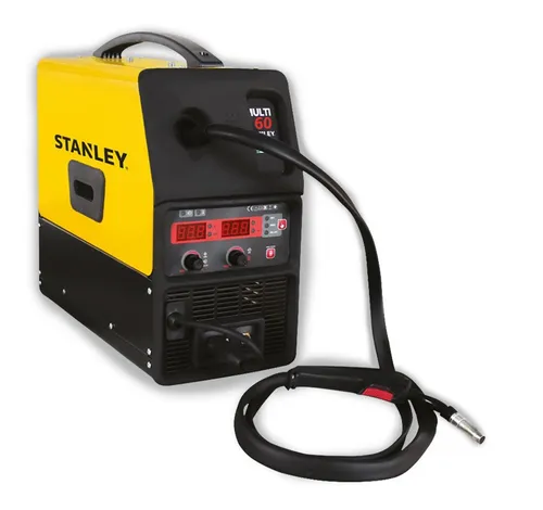 Soldadora Inverter Stanley Multi 160Amp Mma Mig Tig 3 en 1 con Rollo Alambre x1kg y Escuadra