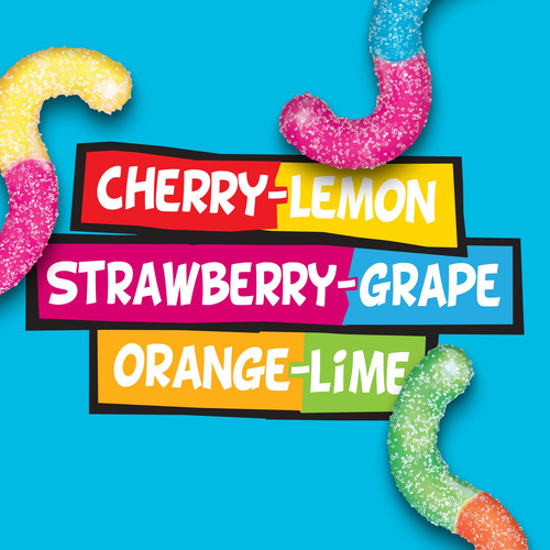 Gusanos De Goma Ácidos Sour Brite Crawlers 2.27 Kg A Granel