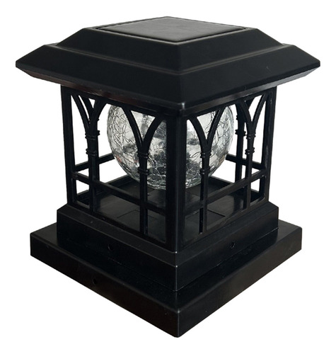 Faros De Columna Solar Para Exteriores, Valla De Jardín, Val