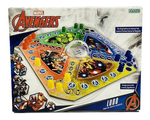 Juego De Mesa Ludo Matic Avengers Marvel Ditoys