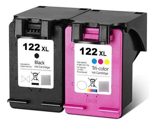 Kit 2 Cartuchos 122 1050 2050 Negro Y Tricolor | Marca Alpha