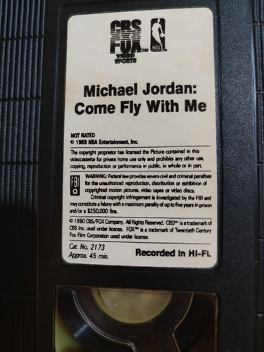 Vhs - Michael Jordan - Nba - 1990 Doc Com As Jogadas (Usado)