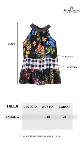 Blusa Halter Multi Estampado Angelozano W54