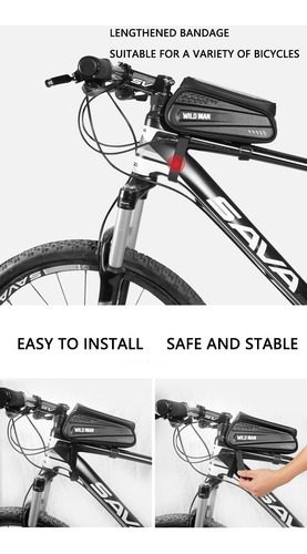 Bolsa De Bicicleta Bolsa Delantera Mtb Funda De Teléfono Bol