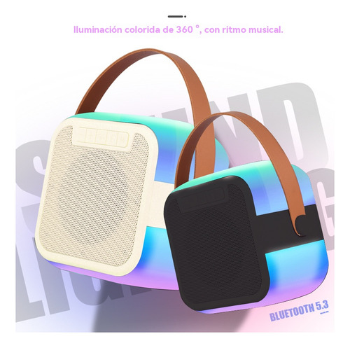 Altavoz Bluetooth Inalámbrico Con Luces De Atmósfera Deslumb