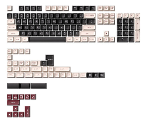 148 Teclas Keycap Pbt Key Caps Teclado Mecânico Para Jogos K