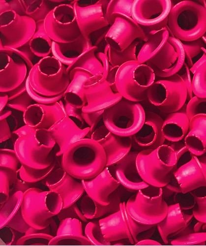 Eyelets Ojalillos Metalicos 40 Unidades Color Fucsia Fluo