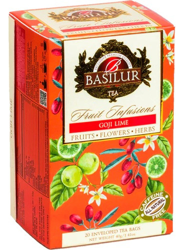 Goji Lima - Infusiones De Fruta. 20b Basilur. Agronewen.