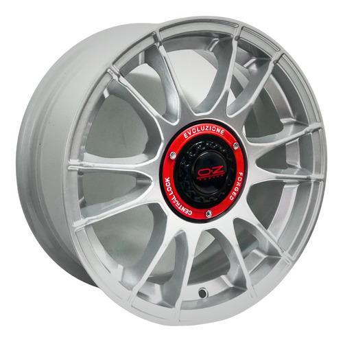 Rodas S281 Gm Onix Spin Agile Celta Aro 15 4x100 Jogo+bicos Cor Prata Natural