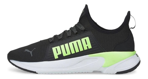 Tenis Para Hombre Negro Verde Puma Softride  376540-04