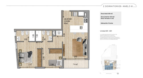 Apartamento 2 Dormitorios,  Amplia Terraza, Piso Alto, Amenities, Punta Carretas