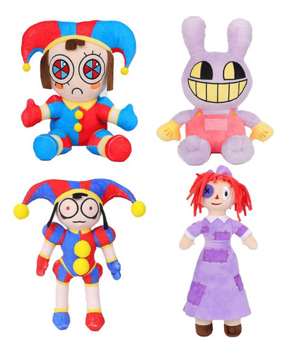 4 Pieza Muñeco Peluche El Circo Digital Bonito Conejo Dibujo