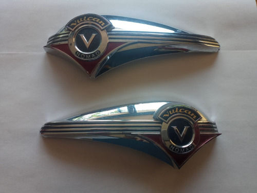 Par De Emblemas De Tanque Para Kawasaki Vulcan 1500 Nomad