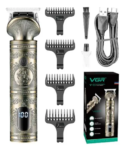 Cortadora de pelo VGR Salon Trimmer v-962 dorada oscuro 220V