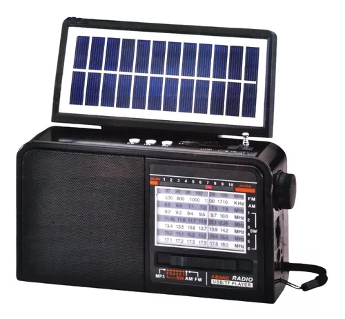 Radio Am Fm Usb Linterna Panel Solar Recargable Pilas CN-R68FM-BT – InTouch  Perú