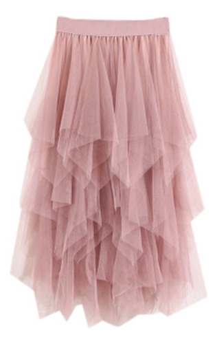 Women's Comfortable High Waist Pleated Tulle Skirt