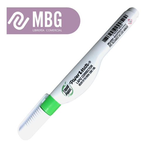 Imagen 3 de 6 de Lápiz Corrector Paper Mate 7 Ml - Liquid Paper -