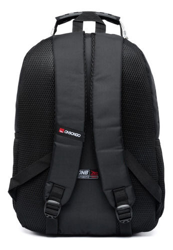 Mochila Executiva Ampla Espaçosa Notebook Cor Preto Desenho Do Tecido Lisa