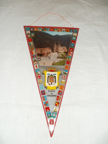 Banderín Antiguo Colección Covadonga España 28cm X Caballito