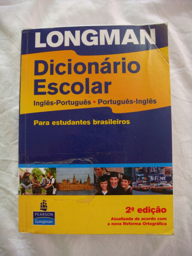 Dicionário Escolar Longman Português Inglês Usado L-12