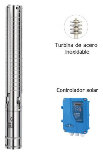 Bomba Solar Trisol Sumergible Con Controlador 95m- 4,5m3h