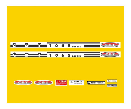 Adesivos Faixa Trator Cbt 1065 Cbt1065 Ca-17487 Mq