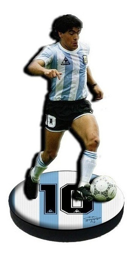 Maradona Selección Argentina Estatuilla 2d Mdf C/base 22cm 